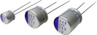 16sep150mt Panasonic 150μF Through Hole Polymer Capacitor, 16V dc