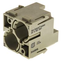 09140023001 HARTING Heavy Duty Power Connector Module, 10A, Male, Han-Modular Series, 2 Contacts