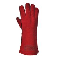 a500rerxl Portwest Red Cotton, Leather Work Gloves Welding