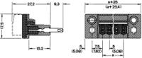 0707248 Phoenix Contact, 5.08mm Pitch, DFK-MSTB 2.5/ 2-G-5.08, 2 Way, , Pluggable Terminal Block, Feed Through Header, Panel