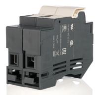 df102 Schneider Electric 32A Rail Mount Fuse Holder for 10 x 38mm Fuse, 690V