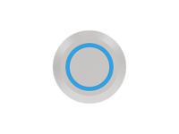 av12f10e712q04 TE Connectivity AV 12 Series Illuminated Push Button Switch, Momentary, Screw Mount, 12mm Cutout, SPST, Blue LED, 24V,