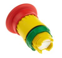 xb5as9445 Schneider Electric Harmony XB5 Series Key Release Emergency Stop Push Button, Panel Mount, 22mm Cutout, SPDT