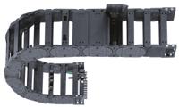 e442201000 Igus E4.42, e-chain Black Cable Chain - Flexible Slot, W226 mm x D64mm, L1m, 100 mm Min. Bend Radius, Igumid G