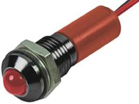 723-9390 RS PRO Red Panel Mount Indicator, 2V dc, 8mm Mounting Hole Size, Lead Wires Termination, IP67