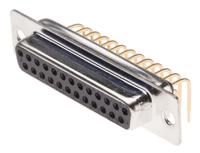 528-3727 RS PRO 25 Way Right Angle Through Hole D-sub Connector Socket, 2.77mm Pitch