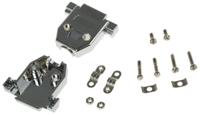 mhccov-15sc-mp MH Connectors MHCCOV-MP Series ABS D Sub Backshell, 15 Way, Strain Relief