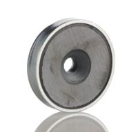 e877 Eclipse Pot Magnet 32mm Hole Ferrite, 3.6kg Pull