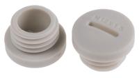 865-9764 RS PRO Blanking Plug, M12, 11.7mm Hole Diameter, Nylon 66, 15mm Diameter, Threaded