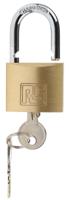 781-5991 RS PRO Key Brass Padlock, 6mm Shackle, 40mm Body
