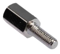 221-134 RS PRO Standoff, M3 x M3 Thread, 8mm Body, Brass, Male/Female, 8mm Stud