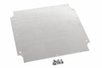 1554rpl Hammond Steel Mounting Plate, 160mm W, 160mm L for Use with 1554 &amp; 1555 R, R2 &amp; S2 Enclosures, S