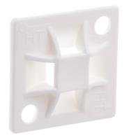 151-10901-qm20-pa66-na HellermannTyton Natural Cable Tie Mount 20 mm x 20mm, 4mm Max. Cable Tie Width