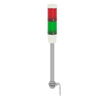 xvmb2rgssb Schneider Electric Harmony Series Red/Green Buzzer Signal Tower, 2 Lights, 24 V ac/dc, Base Mount