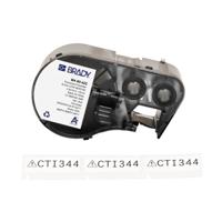 m4-89-422 Brady B-422 on Black on White Label, 12.70 mm Width
