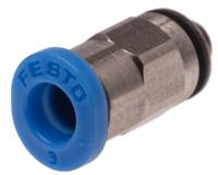 qsm-m3-3 Festo QS Series Straight Threaded Adaptor, M3 Male to Push In 3 mm, Threaded-to-Tube Connection Style, 153301