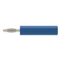 rs-a-20-40-s-ni-bl Schutzinger Blue, Male to Female Test Connector Adapter With Metal contacts and Nickel Plated - Socket Size: 4mm