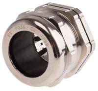 835-4100 RS PRO Metallic Nickel Plated Brass Cable Gland, PG36 Thread, 22mm min., 32mm max., IP68