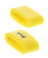 901-10479 HellermannTyton Ovalgrip Slide On Cable Markers, Black on Yellow, Pre-printed "1", 2.5 → 6mm Cable,