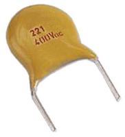 f681k39y5rp6uk5r Vishay Single Layer Ceramic Capacitor (SLCC) 680pF 2kV dc ±10% Y5R Dielectric, F, Through Hole +125°C Max Op. Temp.