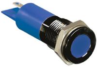 848-4588 RS PRO Blue Panel Mount Indicator, 110V ac, 14mm Mounting Hole Size, Faston, Solder Lug Termination, IP67