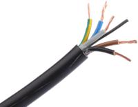 775-6182 RS PRO 3185Y 1.5 mm² 5 Core Power Cable, H05VV-F, Black PVC, 100m