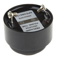 535-8360 RS PRO 80dB Panel Mount Fast Pulse Internal Piezo Buzzer, 42.5 (Dia.) x 33mm, 6V dc Min, 28V dc Max