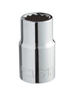 s-28 SAM 1/2 in Drive 28mm Standard Socket, 12 point, 45 mm Overall Length