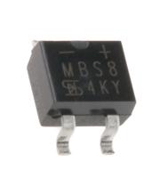 mbs8 Taiwan Semiconductor Bridge Rectifier, 800mA, 800V, 4-Pin