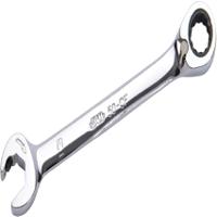 50-cf19 SAM Ratchet Combination Spanner, 246 mm Overall, 19mm Jaw Capacity