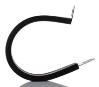 253-8566 RS PRO 40mm Black, Stainless Steel 304 P Clip