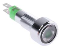 smld08212 Signal Construct Green Panel Mount Indicator, 12 → 14V, 8mm Mounting Hole Size