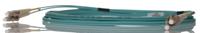 121-3935 RS PRO LC to LC Duplex Multi Mode OM4 Fibre Optic Cable, 900μm, Blue, 3m