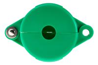 gate-valve-lockouts-gvlo-1-25-green Brady Green 1-Lock Polypropylene Gate Valve Lockout, 9.53mm Shackle, 64mm Attachment