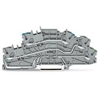 2003-6646 WAGO  TOPJOB S Series Grey, 2.5mm², 3-Level, Push In Termination