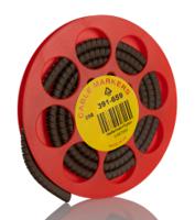 901-10306 HellermannTyton Helagrip Slide On Cable Markers, White on Brown, Pre-printed "1", 4 → 9mm Cable,