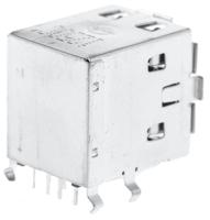 67298-3090 Molex Right Angle, Through Hole, Socket- Dual Port Type A USB Connector