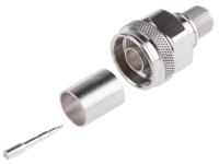 j01020a0107 Telegartner, Plug Cable Mount N Connector, 50Ω, Crimp Termination, Straight Body