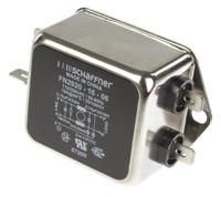 fn2020-16-06 Schaffner, FN2020 16A 250 V ac/dc 400Hz, Chassis Mount EMI Filter, Fast-On, Single Phase