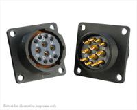 uts014e12s Souriau Sunbank by Eaton, UTS 12 Way Flange Mount MIL Spec Circular Connector Receptacle, Socket Contacts,Shell Size