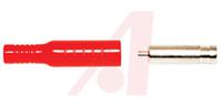 bu-p5168-2 Mueller Electric Red Female Banana Socket, 4 mm Connector, Crimp, Solder Termination, 15A, 5000V dc, Nickel Plating