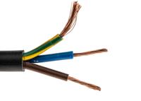 491-881 RS PRO 3183Y 1 mm² 3 Core Power Cable, H05VV-F, Black PVC, 100m