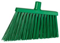 29143 Vikan Broom, Green With Polyester, Polypropylene, Stainless Steel Bristles for Food Industry, Wet Floors