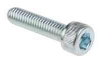 483-8332 RS PRO Bright Zinc Plated Steel Hex Socket Cap Screw, DIN 912, M6 x 25mm