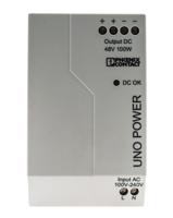 2902996 Phoenix Contact UNO POWER Switched Mode DIN Rail Power Supply, 85 → 264V ac ac Input, 48V dc dc Output, 2.1A