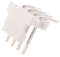 640457-4 TE Connectivity MTA-100 Series Right Angle Through Hole Pin Header, 4 Contact(s), 2.54 mm Pitch, 1 Row, Unshrouded
