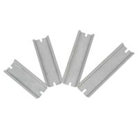 200-6726 RS PRO Unperforated DIN Rail, Top Hat Compatible, 90mm x 35mm x 7.5mm