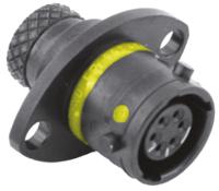 8sta00406sa Souriau Sunbank by Eaton Circular Connector, 6 Contacts, Panel, Standard Connector, Socket, Female, IP67, 8STA Series