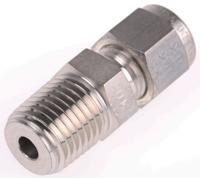 4msc4n-316 Parker Stainless Steel Pipe Fitting, Straight Coupler NPT 1/4in