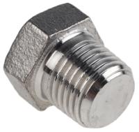 499-3394 RS PRO Stainless Steel Pipe Fitting Hexagon Plug, Male R 1/4in